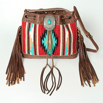 American Darling Cross Body Hand Tooled Saddle Blanket Genuine Leather Western Women Bag Handbag Purse | Crossbody for Cute